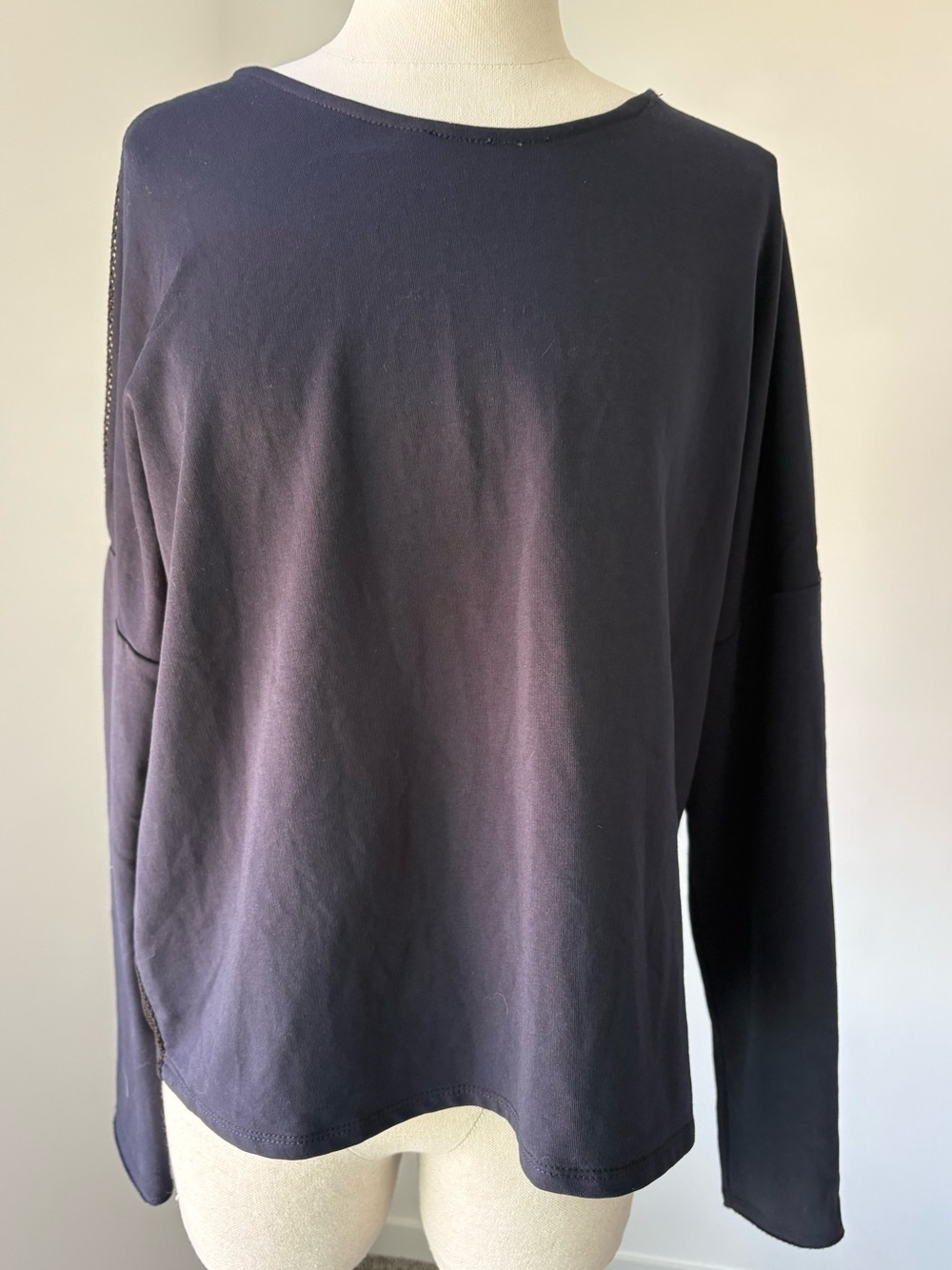Sundays Two Mesh Back Long Sleeve Top - Medium NWT